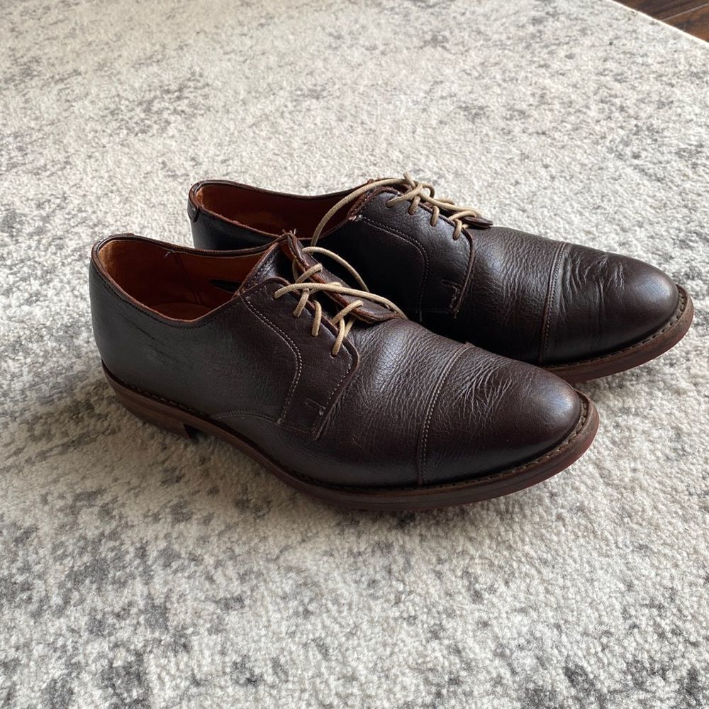 Allen Edmonds Oak Street Brown Leather Oxfords Dainite Soles 9.5E